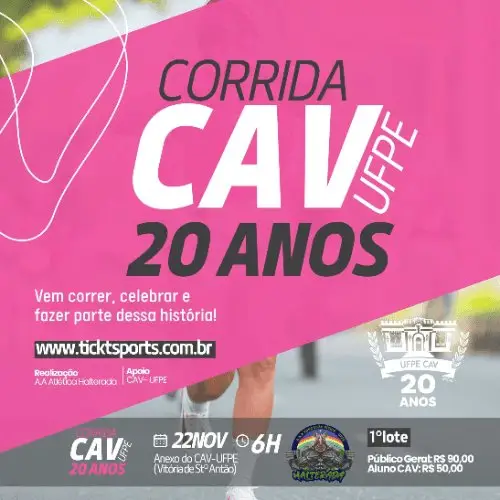 1° CORRIDA DO CAV 20 ANOS logo