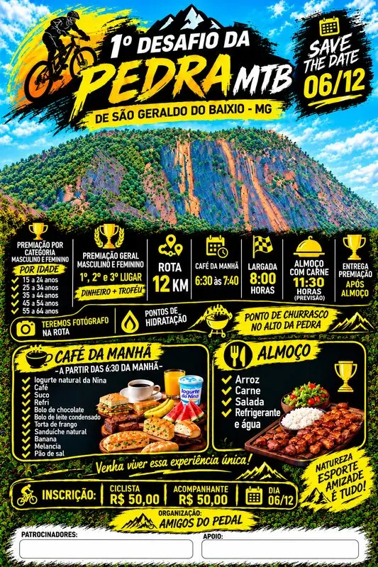 1 Desafio Da Pedra MTB São Geraldo do Baixio - MG logo