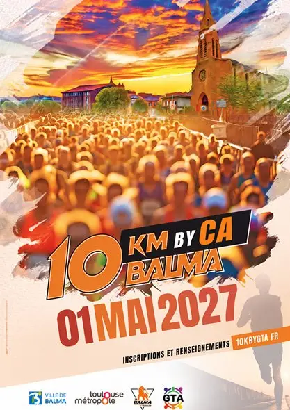 10 KM BY CA BALMA logo
