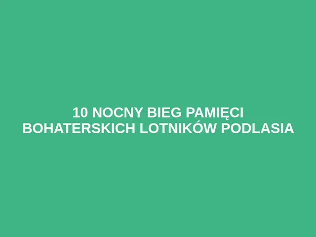 10 Nocny Bieg Pamięci Bohaterskich Lotników Podlasia logo