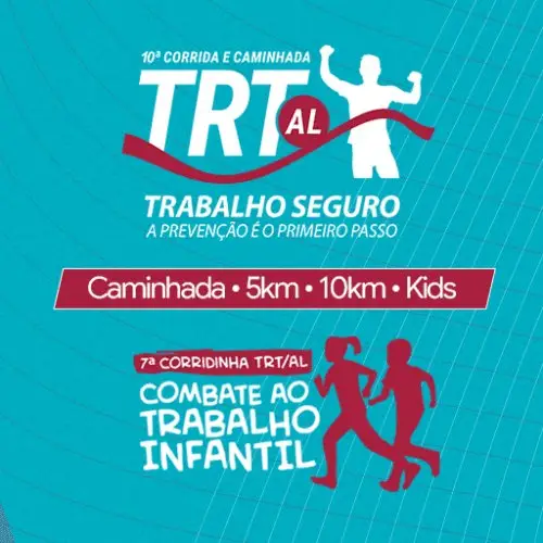 10ª CORRIDA TRT 19ª AL - TRABALHO SEGURO logo