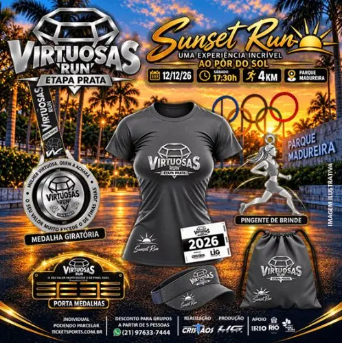10ª Virtuosas run - etapa prata  ( SUNSET RUN ) logo