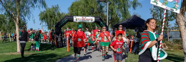 10th Annual Lake Forest Chamber Elf Yourself 5K logo