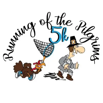10th Annual Running of the Pilgrims 5K logo