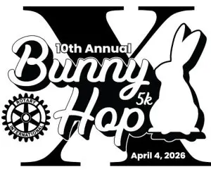 11th Antioch Rotary Club Bunny Hop 5K logo