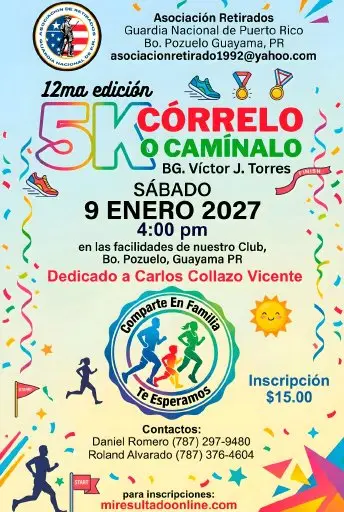 12ma edition 5km BG Victor Torres logo