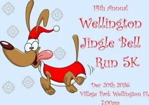 14th Annual Wellington Jingle Bell Run 5k logo