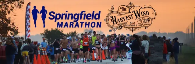 14th Annual Springfield Marathon & Harvest Wind Half Marathon & 10K logo