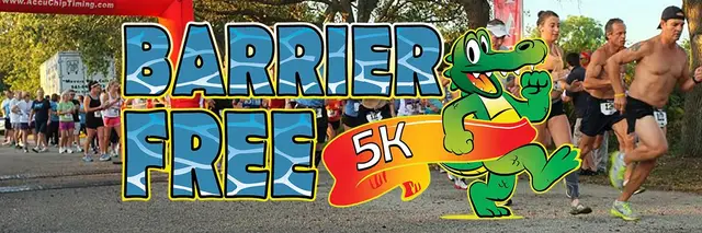 15th Annual Barrier Free 5K logo