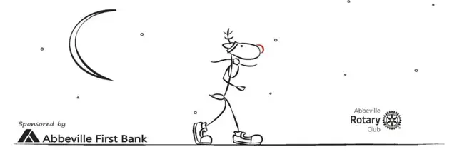 17th Annual Abbeville Rotary Club Reindeer Run logo