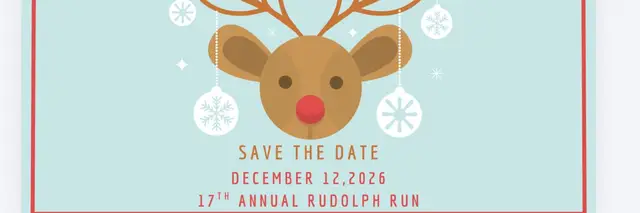 17th Annual Rudolph Run 10k Run, 5k Walk/Run logo