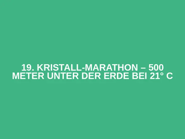 19. Kristall-Marathon – 500 Meter unter der Erde bei 21° C logo
