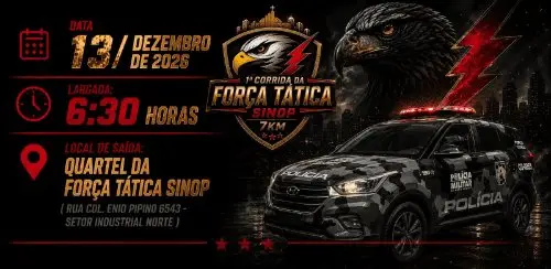 1ª CORRIDA DA FORÇA TÁTICA DE SINOP logo
