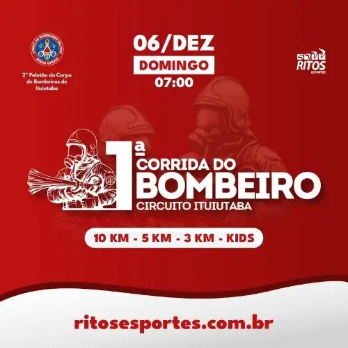 1ª CORRIDA DO BOMBEIRO CIRCUITO ITUIUTABA logo
