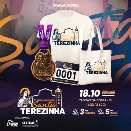 1ª CORRIDA E CAMINHADA SANTA TEREZINHA logo