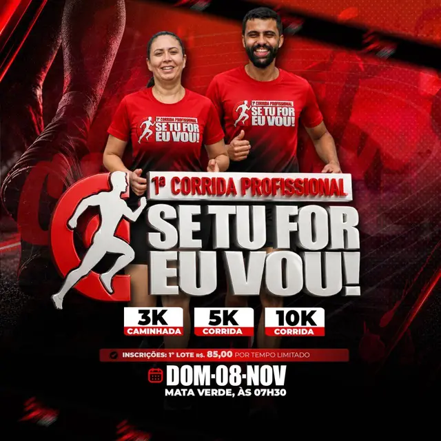 1ª Corrida Profissional - Se tu for eu vou logo