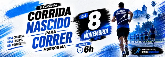 1ª EDIÇÃO DA CORRIDA “NASCIDO PARA CORRER” logo