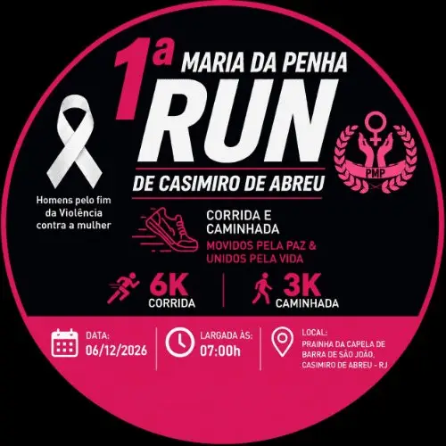 1ª MARIA DA PENHA RUN DE CASIMIRO DE ABREU - RJ logo