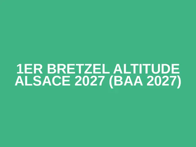 1er Bretzel Altitude Alsace 2027 (BAA 2027) logo