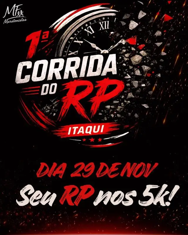 1º CORRIDA DO RP - ITAQUI logo
