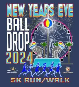 Mardi Gras 5K Run/Walk and 1 mile fun run and fitness walk logo
