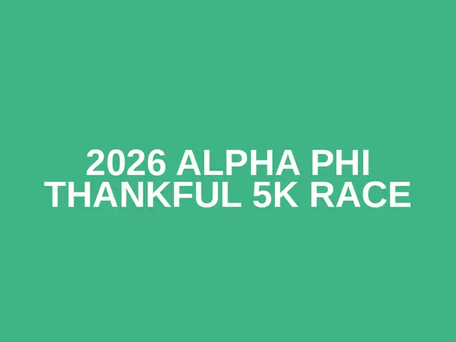 2026 Alpha Phi Thankful 5k Race logo