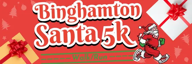 2026 Binghamton Santa Run logo