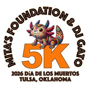 2026 Day of the Dead 5K Mita's Foundation and DJ Gato logo
