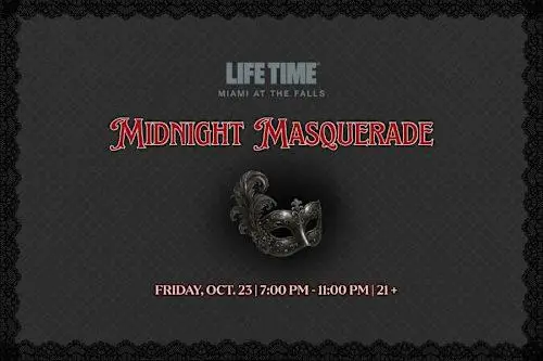 2026 Life Time Miami at the Falls Midnight Masquerade  logo