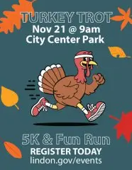 2026 Lindon City Turkey Trot logo