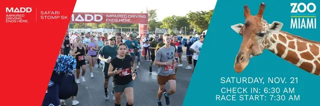 2026 MADD Safari Stomp 5K logo