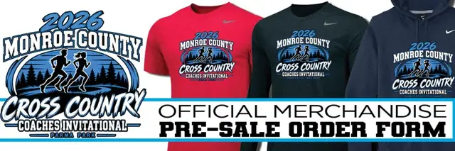 2026 Monroe County Coach's Cross Country Invitational Official Merchandise logo