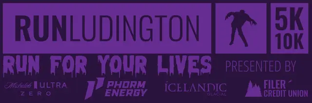 2026 RUNLUDINGTON Run For Your Lives 5k/10k logo