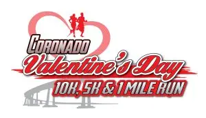 2027 Coronado Valentine's Day 10K, 5K and 1 Mile Fun Run/Walk logo