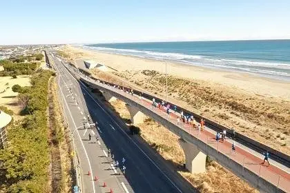 2027 Tonankumeguinokorihari Wave Ride Half Marathon [Half Marathon Category] (2027東金・九十九里波乗りハーフマラソン【ハーフマラソンの部】) logo