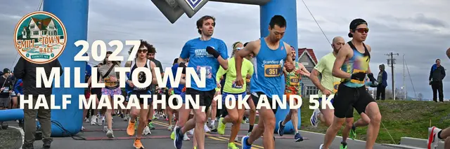 2027 Mill Town Half Marathon, 10K and 5K logo