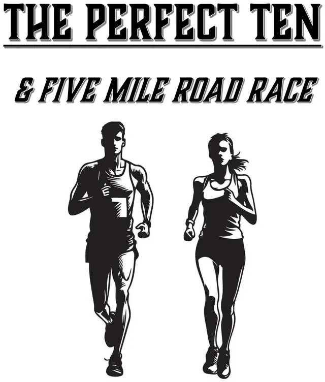 2027 Perfect Ten & Five Mile Road Race logo
