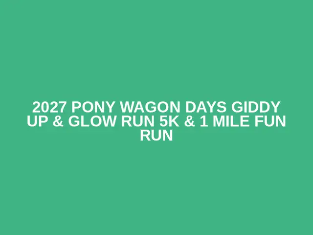 2027 Pony Wagon Days Giddy Up & Glow Run 5K & 1 Mile Fun Run logo