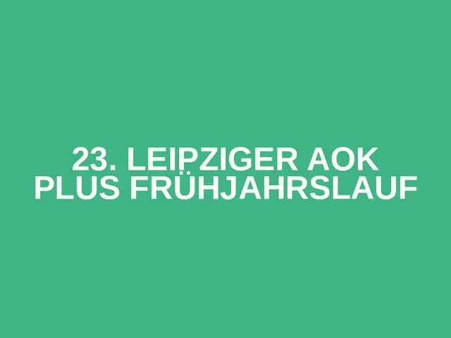 23. Leipziger AOK PLUS Frühjahrslauf logo