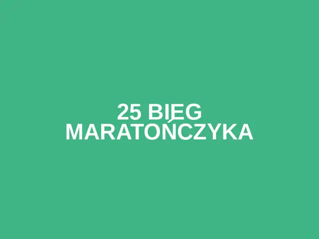 25 BIEG MARATOŃCZYKA logo
