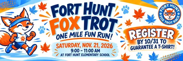25th Annual Fort Hunt Elementary School Fox Trot logo