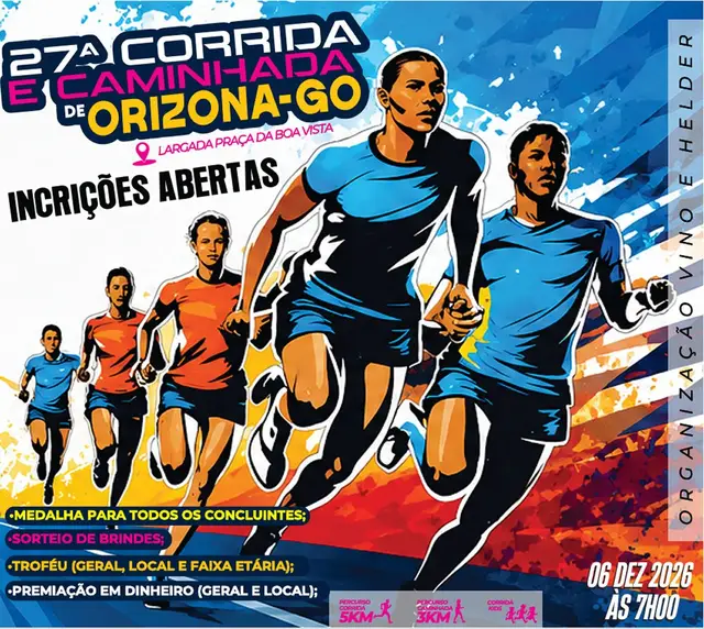 27ª CORRIDA E CAMINHADA DE ORIZONA logo