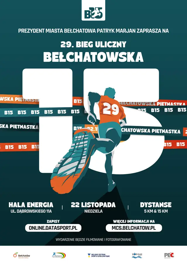 29. Bieg Uliczny Bełchatowska Piętnastka logo