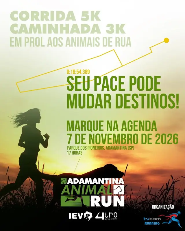 2ª CORRIDA ADAMANTINA ANIMAL RUN logo