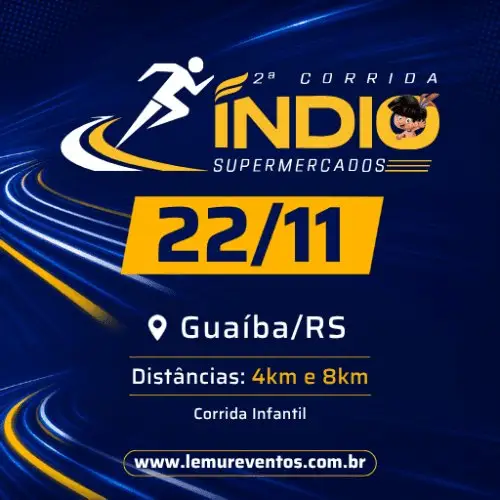 2ª CORRIDA ÍNDIO SUPERMERCADOS logo