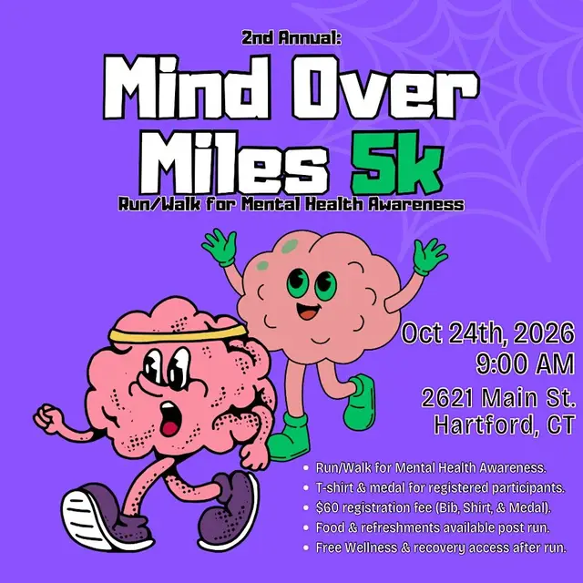 2nd annual Mind Over Miles 5k logo