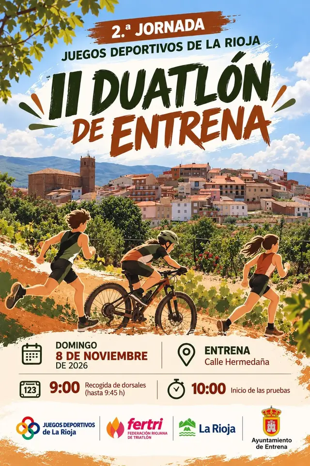 2º Jornada JJDD Duatlón Entrena 26/27 logo
