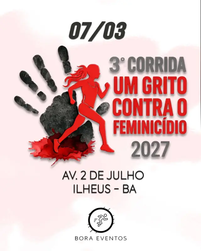 3° Corrida um Grito Contra o Feminicidio logo
