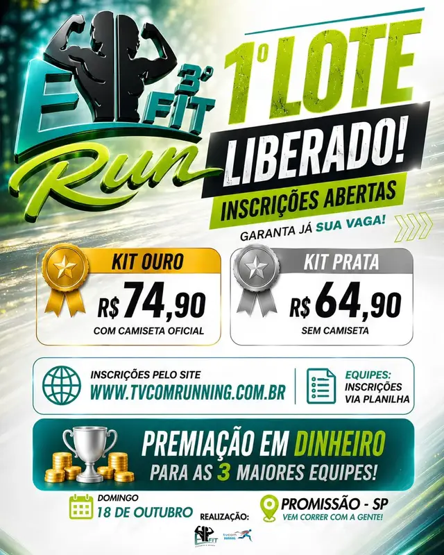 3° E-FIT RUN PROMISSÃO - SUPER 5K logo