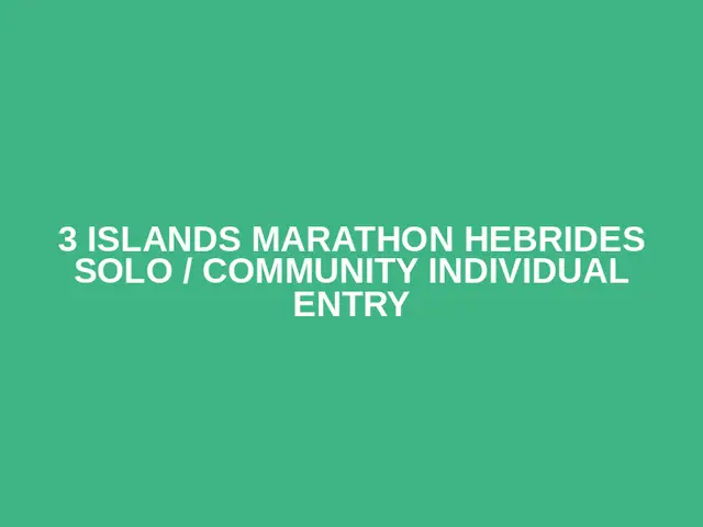 3 Islands Marathon Hebrides Solo / Community Individual entry logo